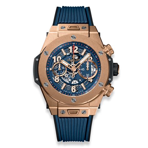 hublot king power unico gold and blue price|Hublot Big Bang Unico King Gold Blue Big 42mm .